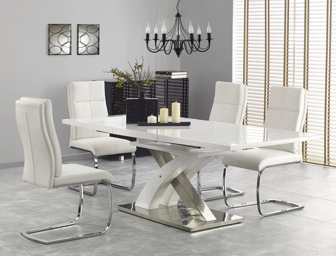 Masa extensibila Halmar Sandor 2 (White)