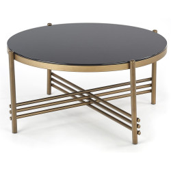 Masa pentru reviste Halmar Ismena (Black/Gold) Thumb