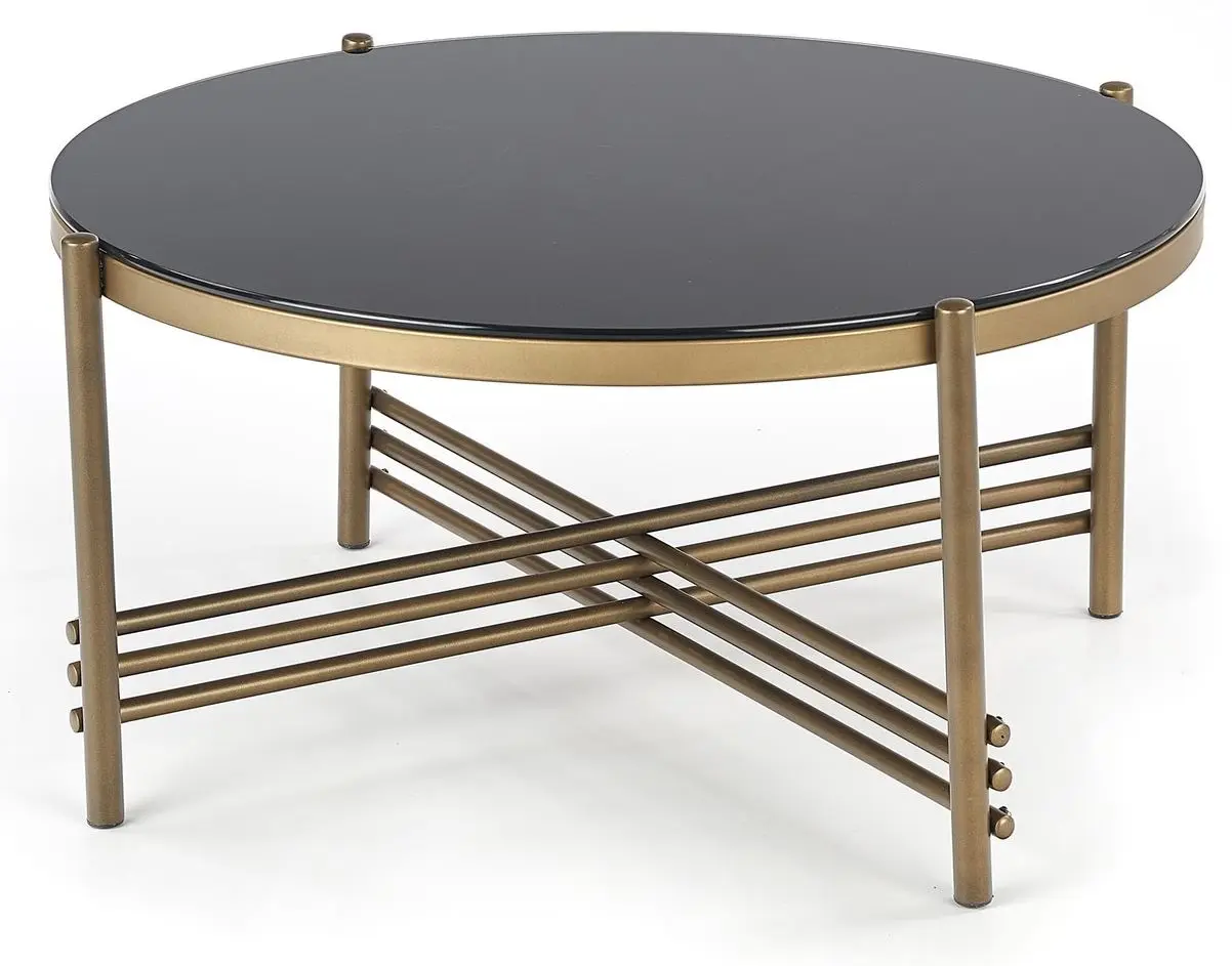 Masa pentru reviste Halmar Ismena (Black/Gold) - 2