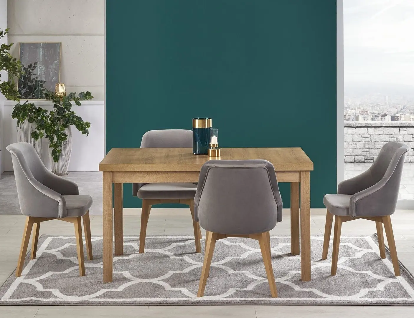 Masa extensibila Halmar Tiago 2 (Riviera Oak)