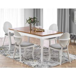 Masa extensibila Halmar Windsor 160/240cm (Dark Oak/White)