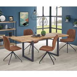 Masa extensibila Halmar Horus (Light Oak/Black) Thumb