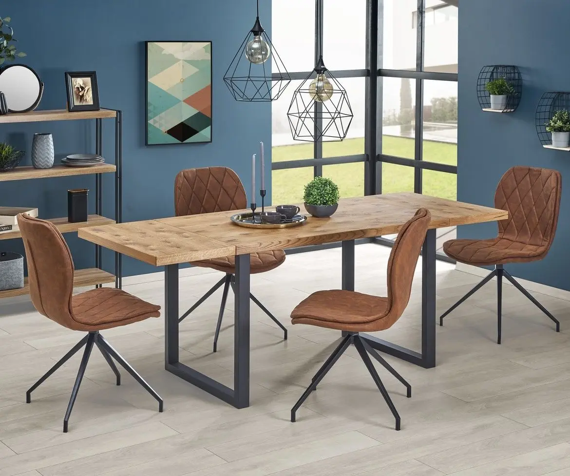 Masa extensibila Halmar Horus (Light Oak/Black)