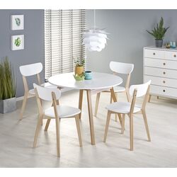 Masa extensibila Halmar Ruben 102/142cm (White/Honey Oak)