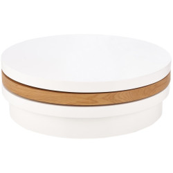 Masa pentru reviste Halmar Michelle (White/Golden Oak) Thumb