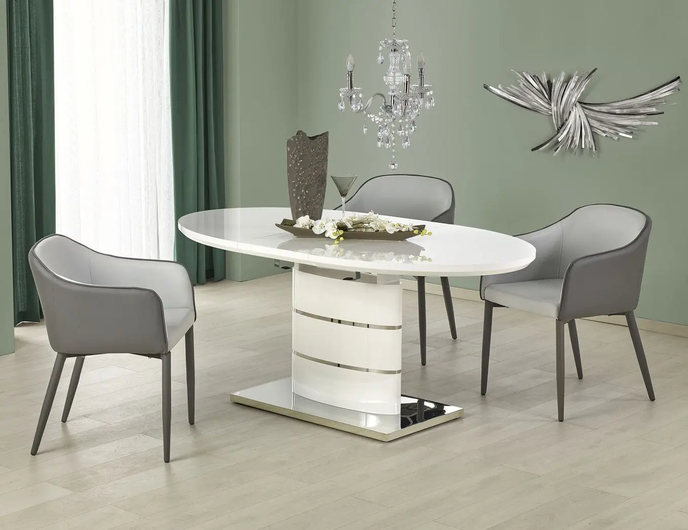 Стол раскладной Halmar Aspen 140/180cm (White)