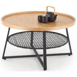 Masa pentru reviste Halmar Florence (Oak Natural/Black) Thumb