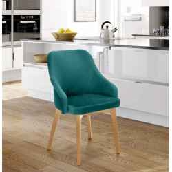 Стул Halmar Toledo 2 (Dark Green/Honey Oak)