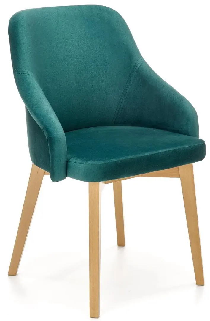 Scaun Halmar Toledo 2 (Dark Green/Honey Oak) - 2