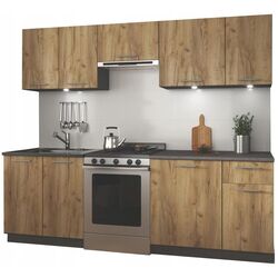 Bucatarie Halmar Daria 2.4m (Wotan Oak/Anthracite) Thumb