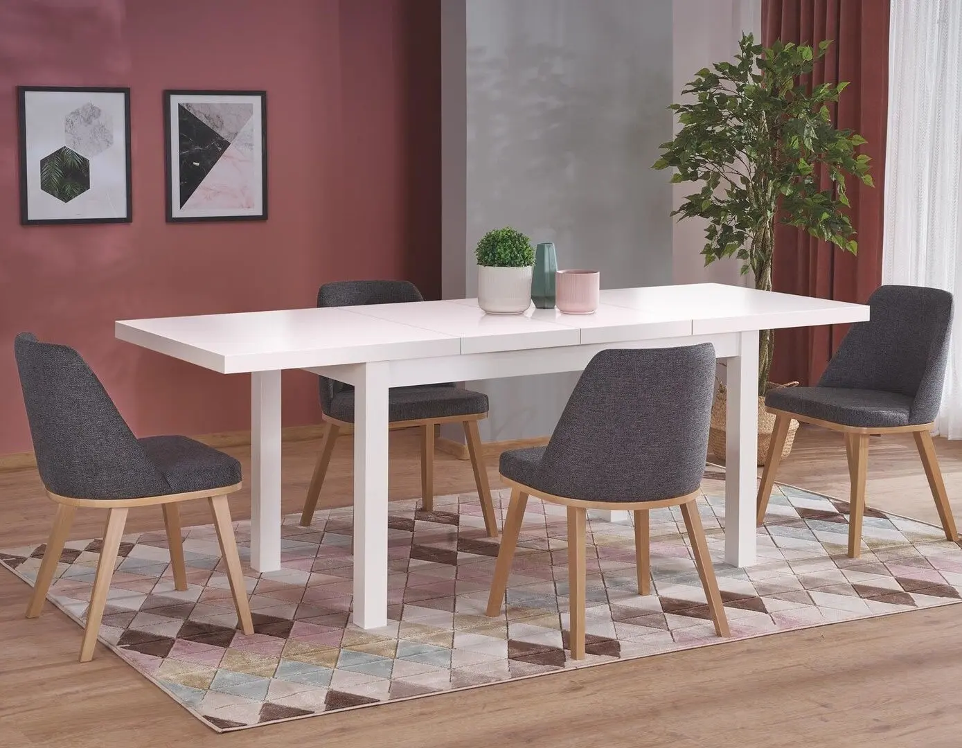 Masa extensibila Halmar Tiago 2 (White)