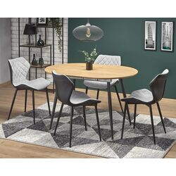 Masa extensibila Halmar Colorado (Gold Oak/Black)