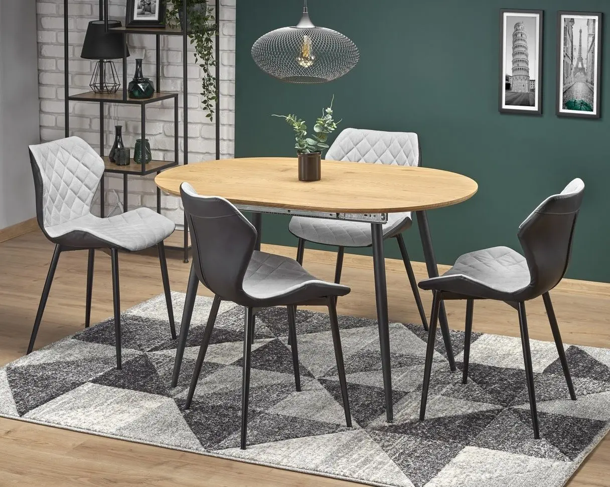 Стол раскладной Halmar Colorado (Gold Oak/Black)