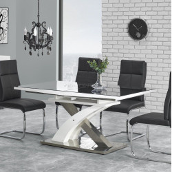 Masa extensibila Halmar Sandor 2 (Black/White)