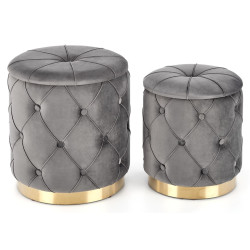 Set de pufuri Halmar Polly (Gray) Thumb