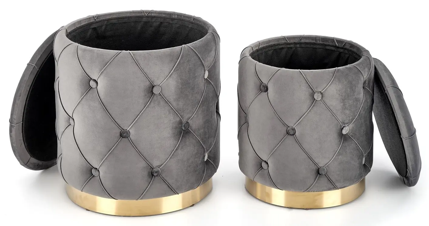 Set de pufuri Halmar Polly (Gray)