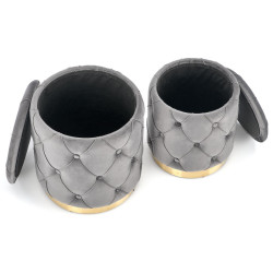 Set de pufuri Halmar Polly (Gray) Thumb