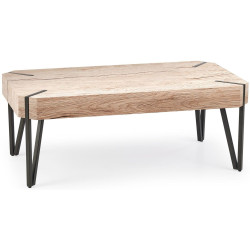 Masa pentru reviste Halmar Emily (San Remo Oak/Black) Thumb