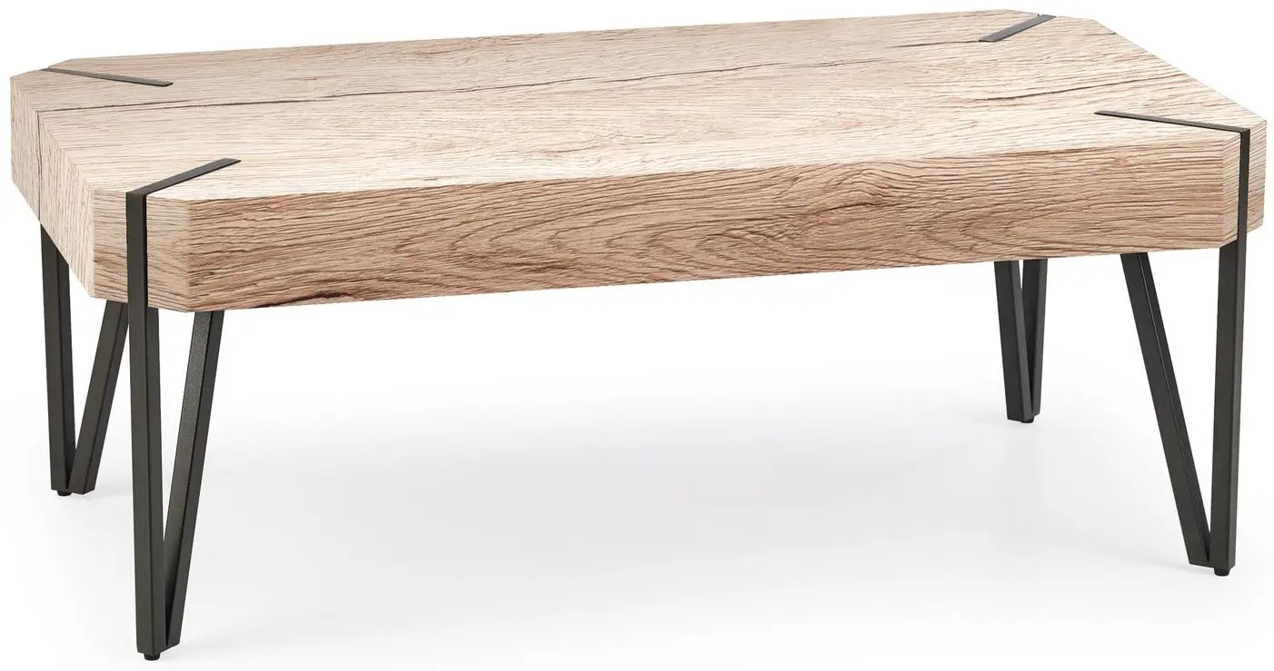 Masa pentru reviste Halmar Emily (San Remo Oak/Black) - 2
