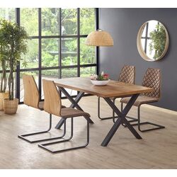 Masa extensibila Halmar Xavier (Light Oak/Black)