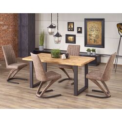 Masa extensibila Halmar Perez (Light Oak/Black)