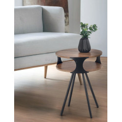 Журнальный столик Halmar Kirby (Black/Sonoma Oak Dark)