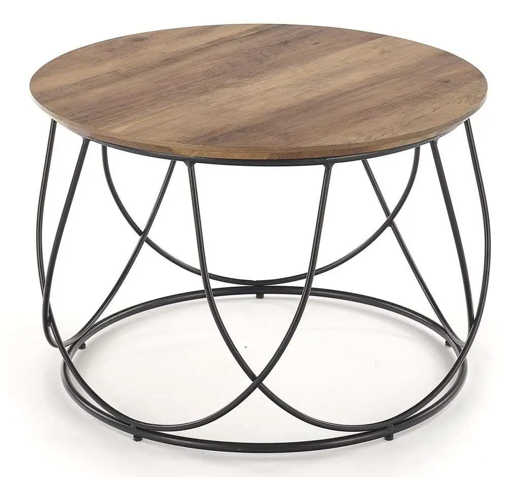 Masa pentru reviste Halmar Nubira (Nut/Black)