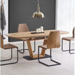 Masa extensibila Halmar Blacky (Natural Oak/Black)