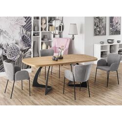 Masa extensibila Halmar Veldon (Natural Oak/Black)