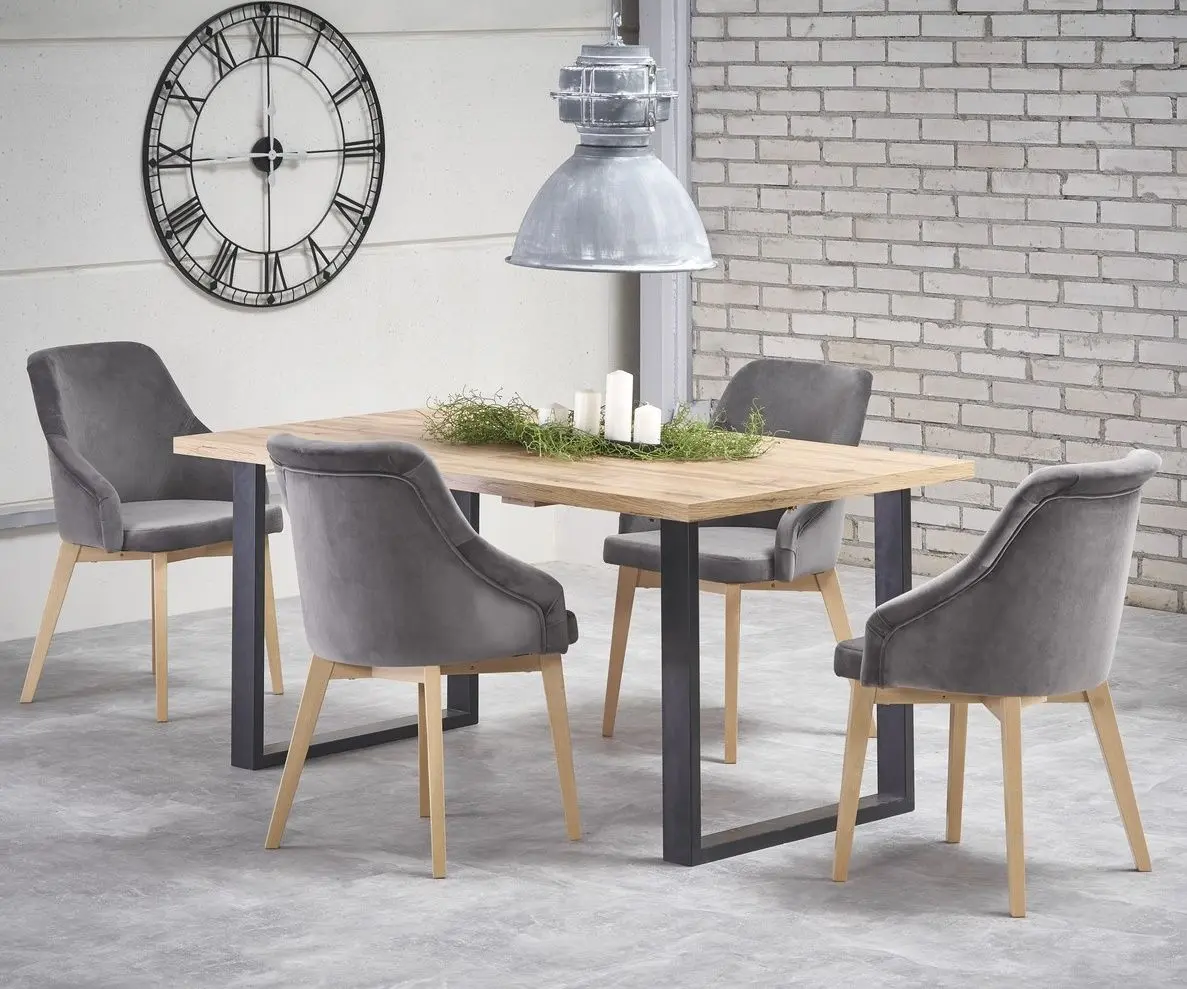 Masa extensibila Halmar Venom 160/210x90cm (Wotan Oak/Black)