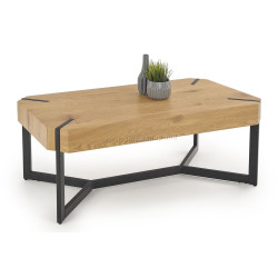 Masa pentru reviste Halmar Lavida (Golden Oak/Black)