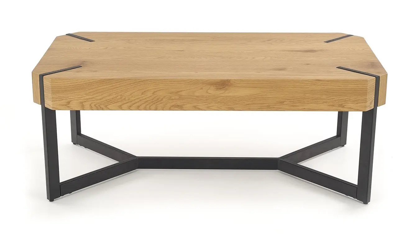 Masa pentru reviste Halmar Lavida (Golden Oak/Black)