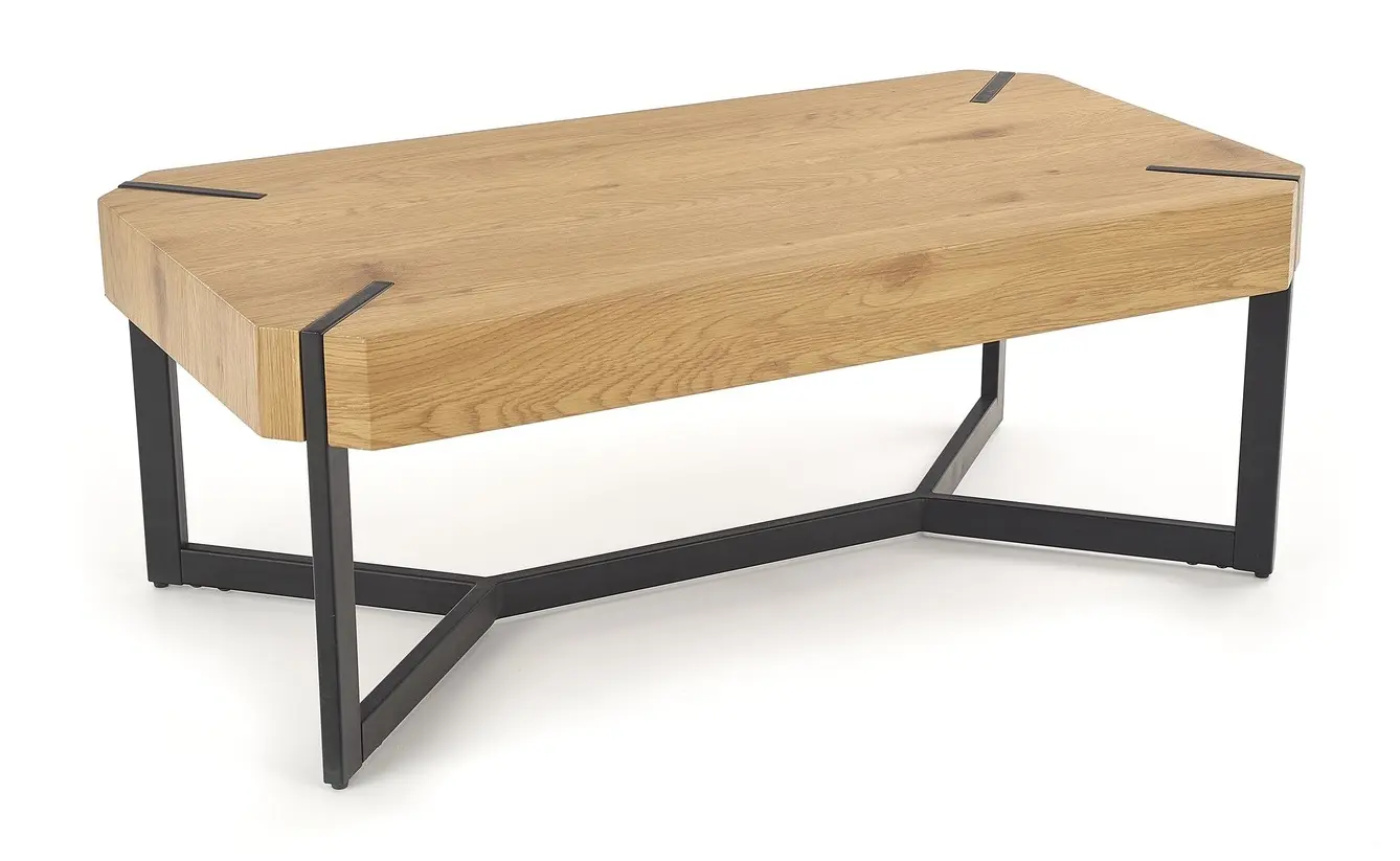 Masa pentru reviste Halmar Lavida (Golden Oak/Black)