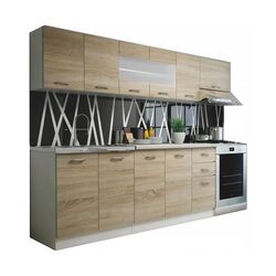 Bucatarie Halmar Perla 2.6m (Sonoma Oak/White) Thumb