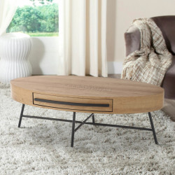 Журнальный столик Halmar Carolina (Golden Oak/Black)