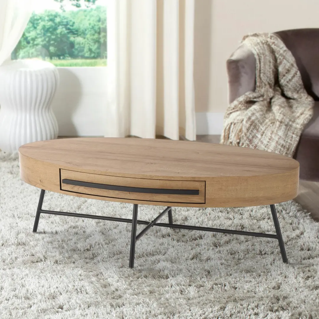 Журнальный столик Halmar Carolina (Golden Oak/Black)