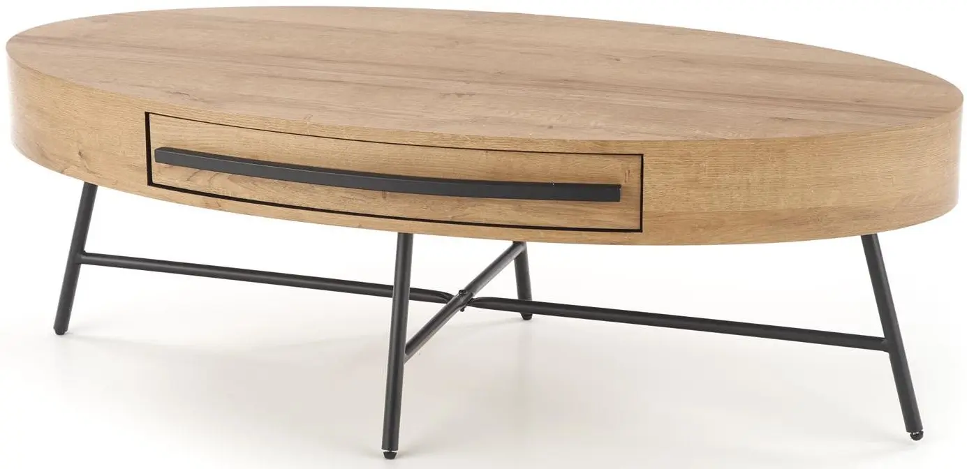 Журнальный столик Halmar Carolina (Golden Oak/Black) - 2