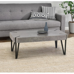 Masa pentru reviste Halmar Emily (Concrete/Black)