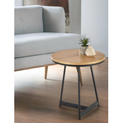 Masa pentru reviste Halmar Karida-S (Natural Oak/Black)