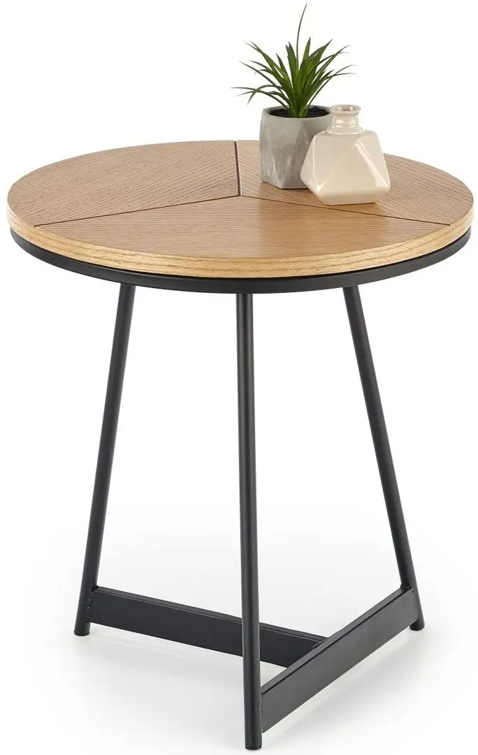 Masa pentru reviste Halmar Karida-S (Natural Oak/Black)