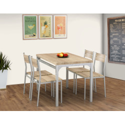 Обеденный набор Halmar Malcolm 1+4 (Sonoma Oak)