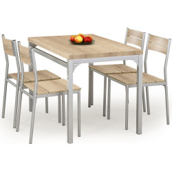 Set masa scaune Halmar Malcolm 1+4 (Sonoma Oak) Thumb