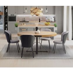 Masa extensibila Halmar Mercy (Gold Oak/Black)