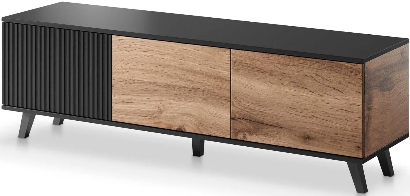 Тумба РТВ Halmar Random RTV-1 (Wotan Oak/Black) - 3