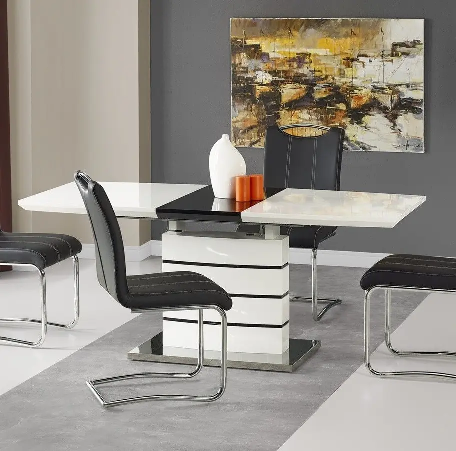 Masa extensibila Halmar Nord (White/Black)