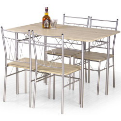 Set masa scaune Halmar Faust 1+4 (Sonoma Oak) Thumb