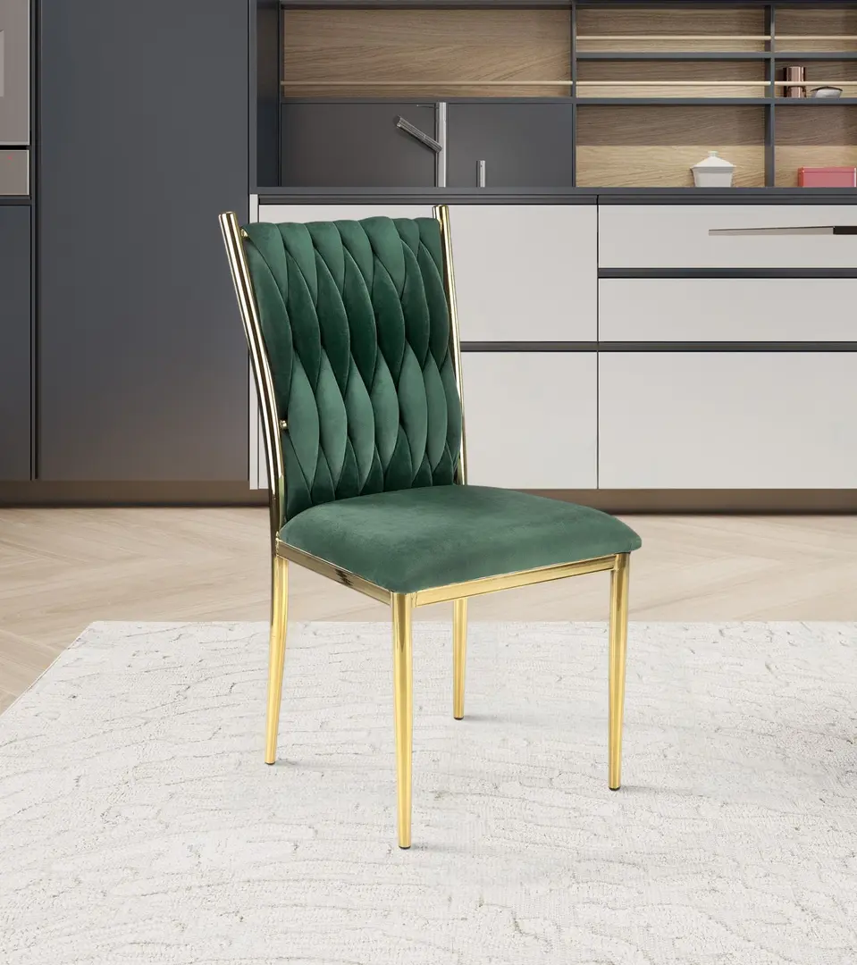 Стул Halmar K436 (Green Dark/Gold)