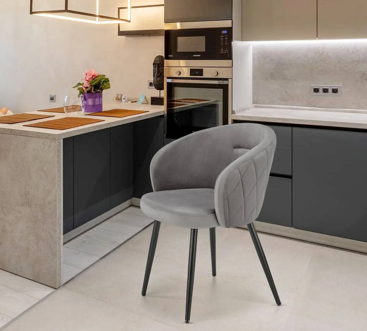 Scaun Halmar K430 (Gray/Black)