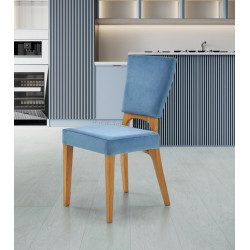 Scaun Halmar Wenanty (Honey Oak/Blue)