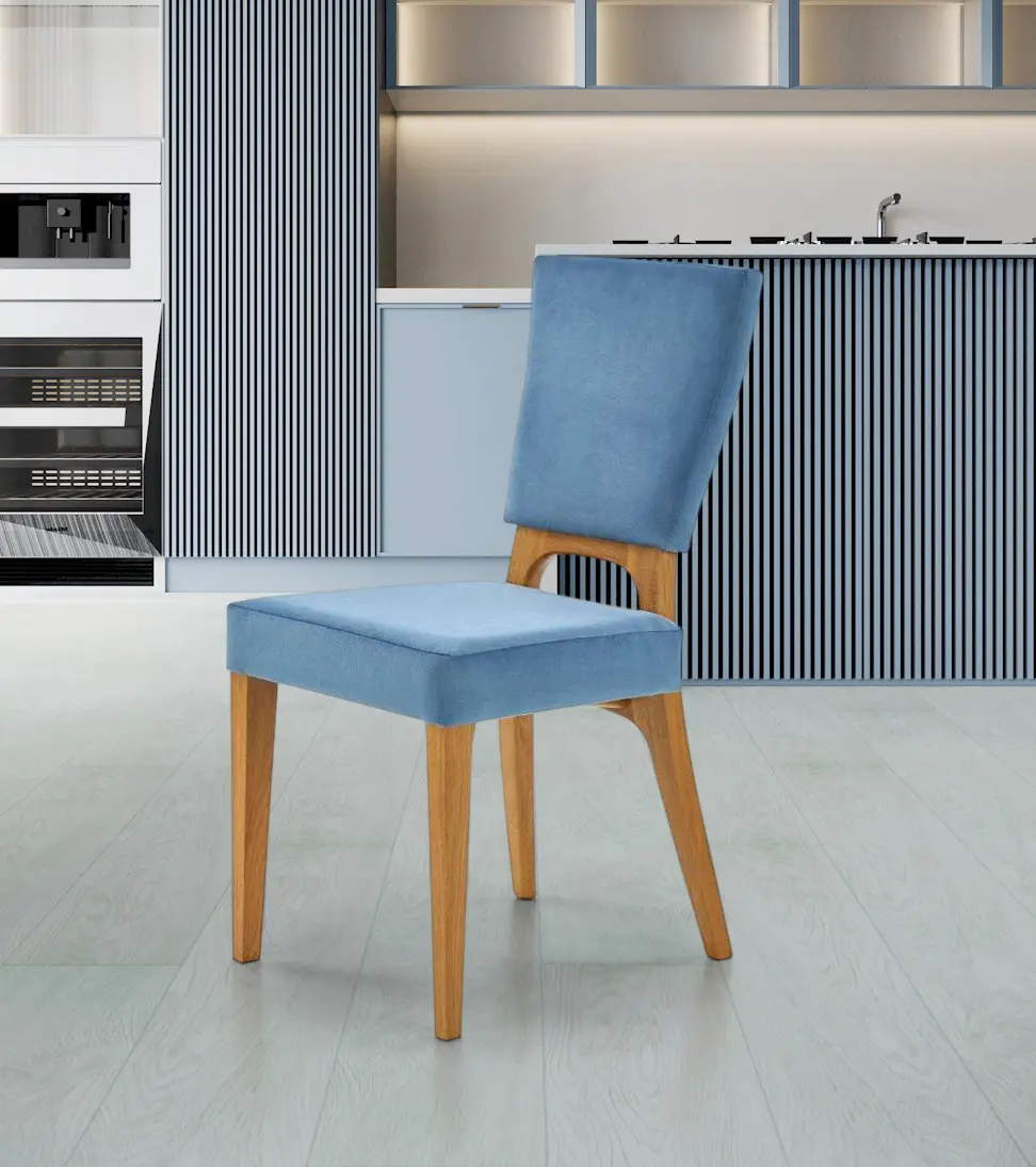 Стул Halmar Wenanty (Honey Oak/Blue)